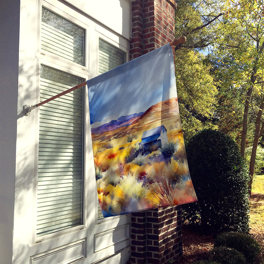 Nevada Sagebrush in Watercolor House Flag