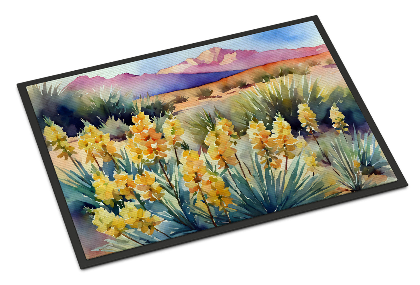 Buy this New Mexico Yucca Flower in Watercolor Doormat