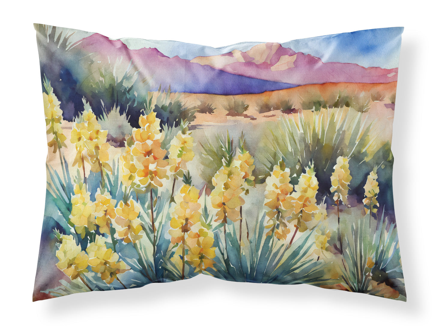 Buy this New Mexico Yucca Flower in Watercolor Standard Pillowcase