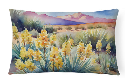 Buy this New Mexico Yucca Flower in Watercolor Throw Pillow