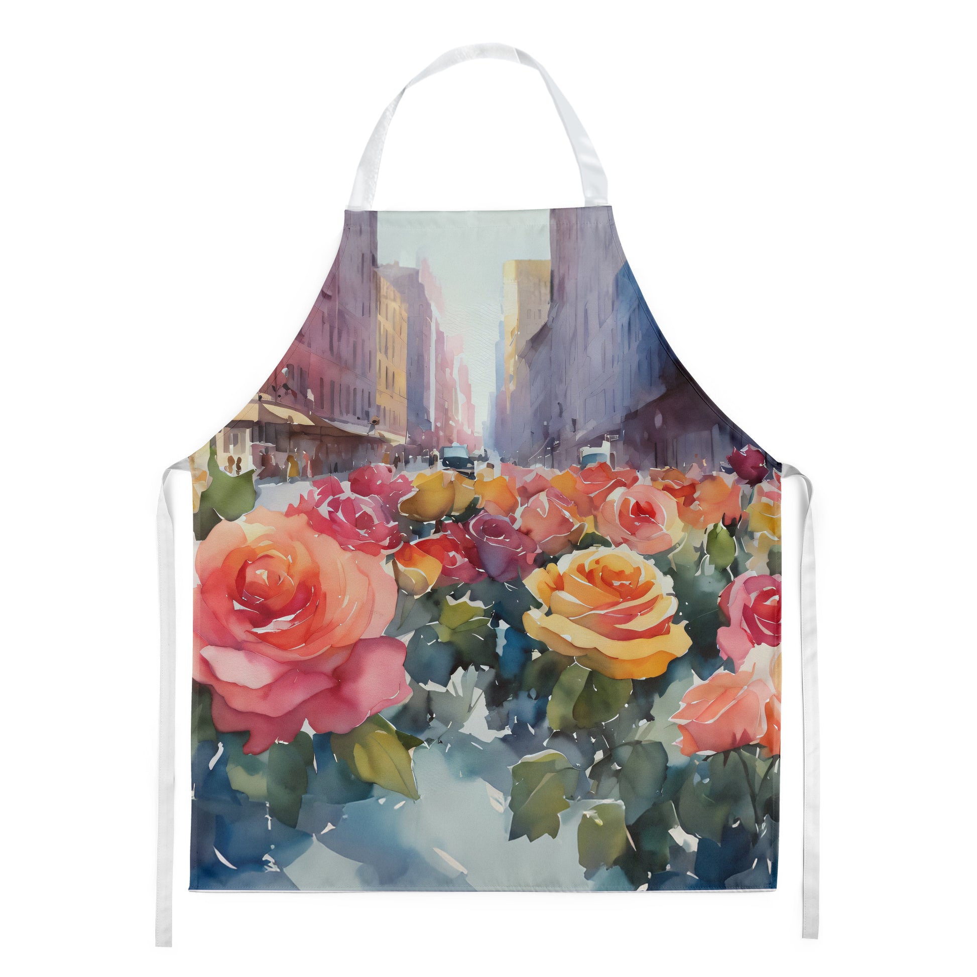 Buy this New York Roses in Watercolor Apron