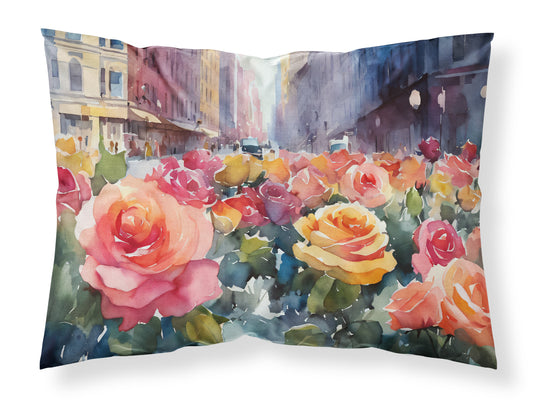 Buy this New York Roses in Watercolor Standard Pillowcase