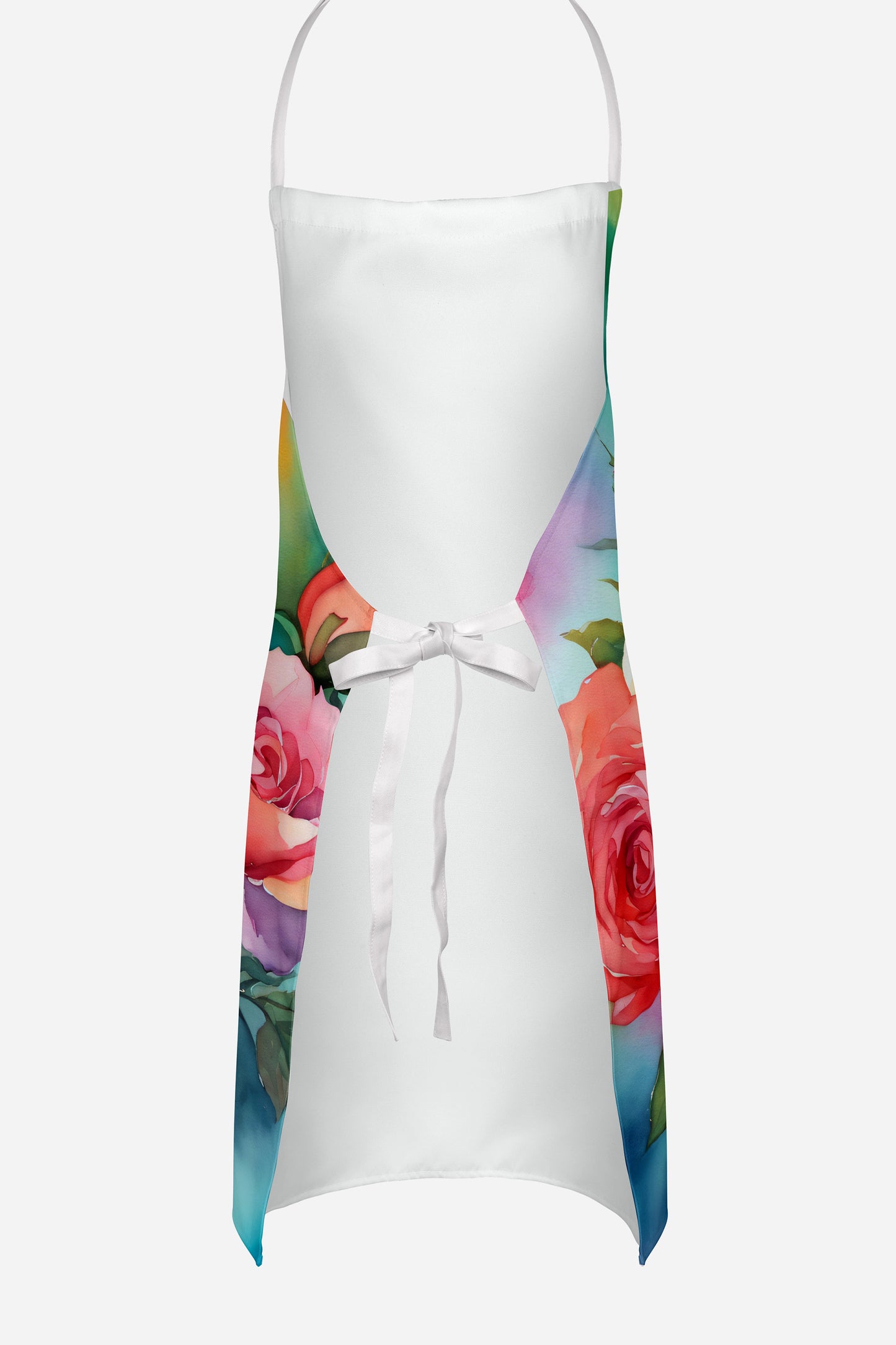 Oklahoma Roses in Watercolor Apron