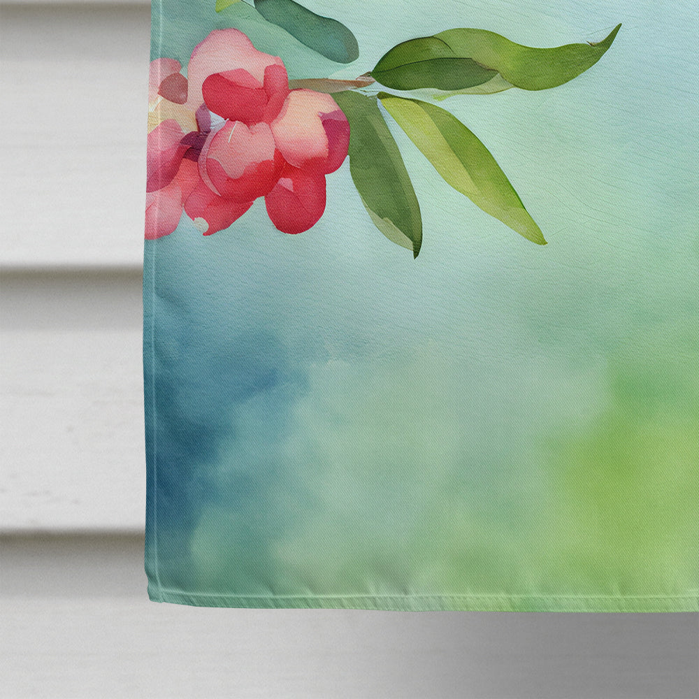 Pennsylvania Mountain Laurels in Watercolor House Flag