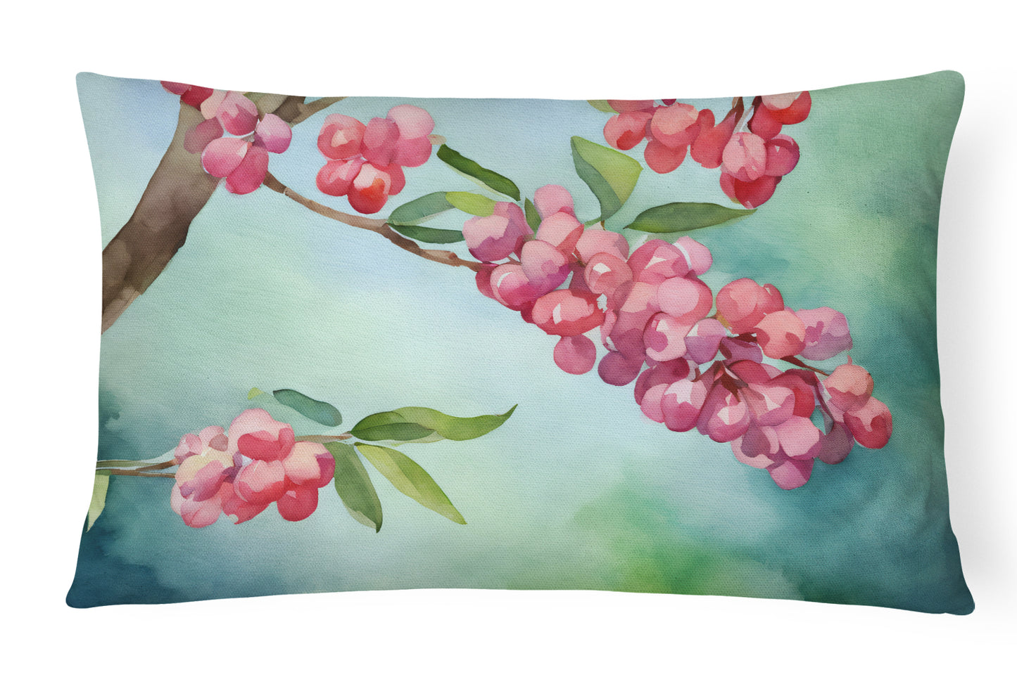 Buy this Pennsylvania Mountain Laurels in Watercolor Throw Pillow