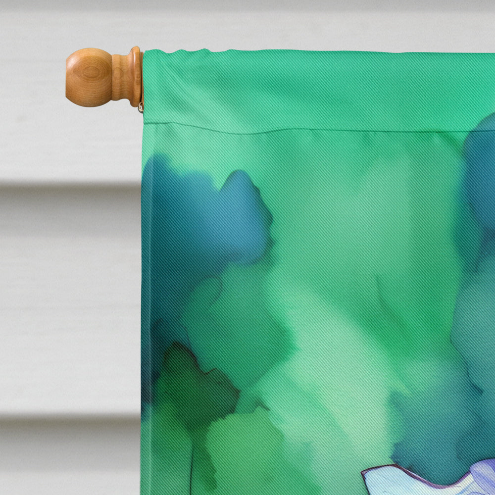 Tennessee Iris in Watercolor House Flag