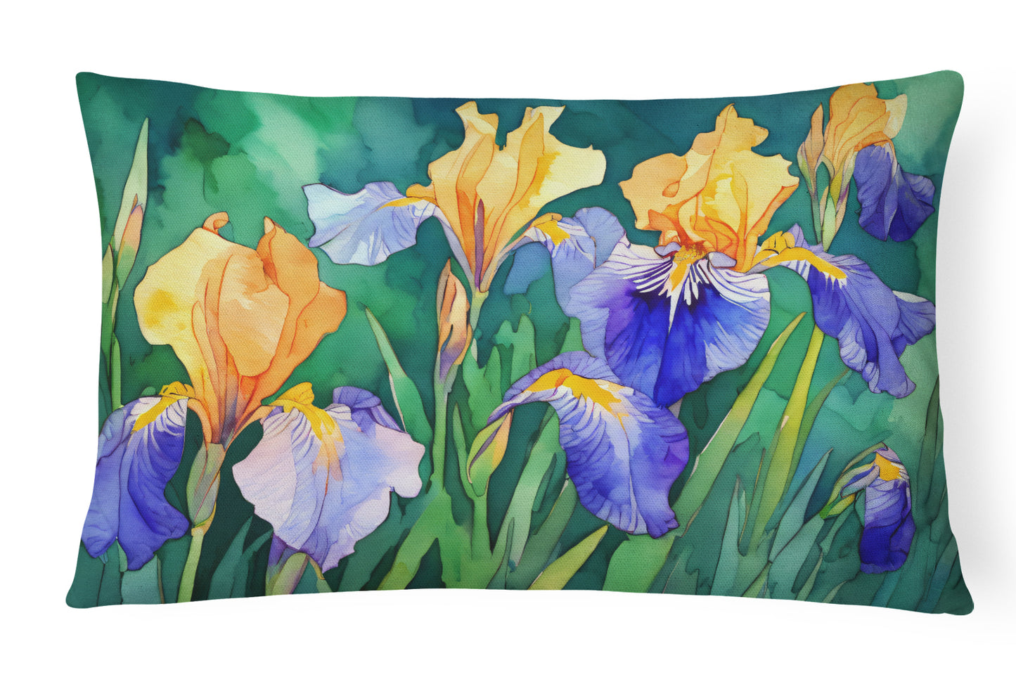 Buy this Tennessee Iris in Watercolor Throw Pillow