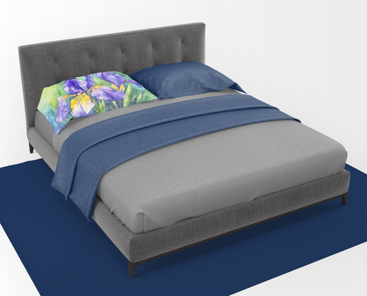 Tennessee Iris in Watercolor Standard Pillowcase