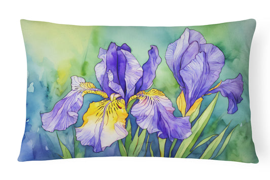 Buy this Tennessee Iris in Watercolor Throw Pillow