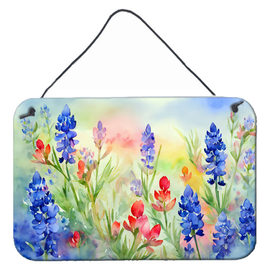 Buy this Texas Bluebonnets in Watercolor Wall or Door Hanging Prints