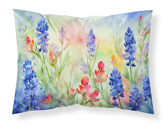 Buy this Texas Bluebonnets in Watercolor Standard Pillowcase