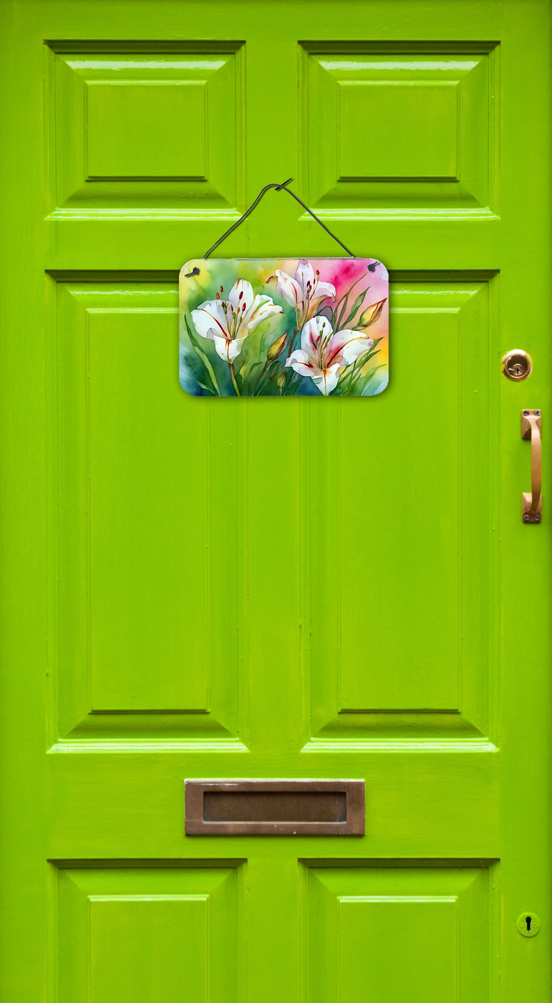 Utah Sego Lilies in Watercolor Wall or Door Hanging Prints