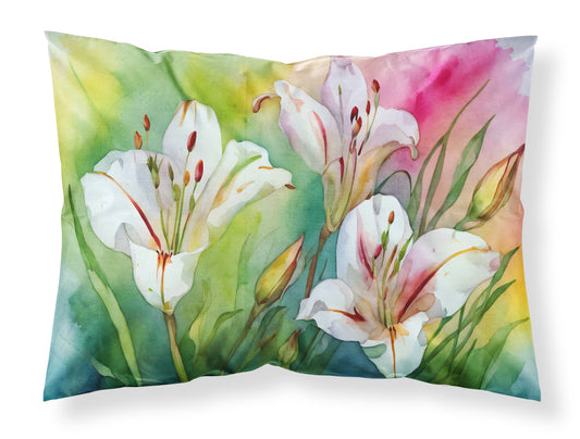 Buy this Utah Sego Lilies in Watercolor Standard Pillowcase