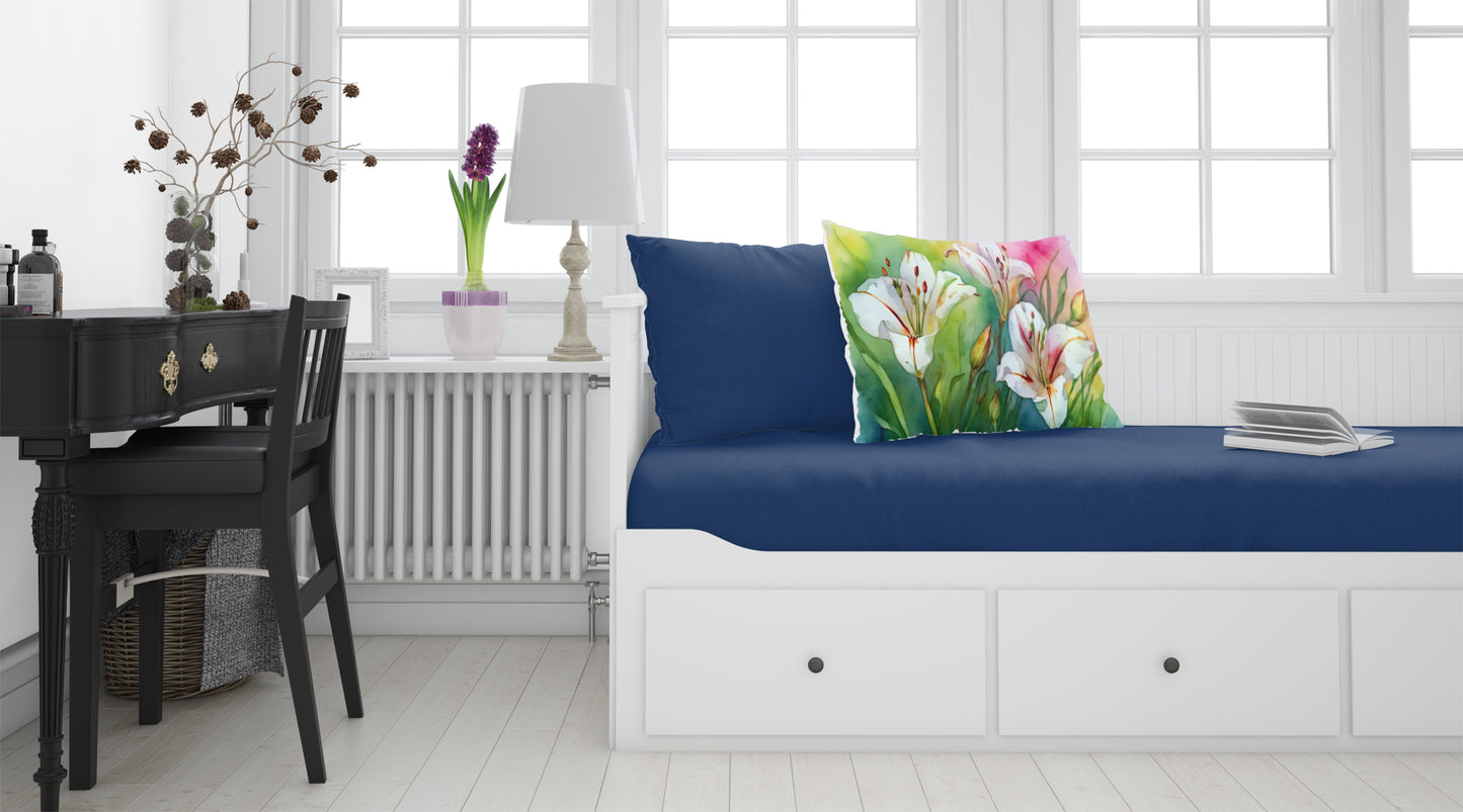 Utah Sego Lilies in Watercolor Standard Pillowcase