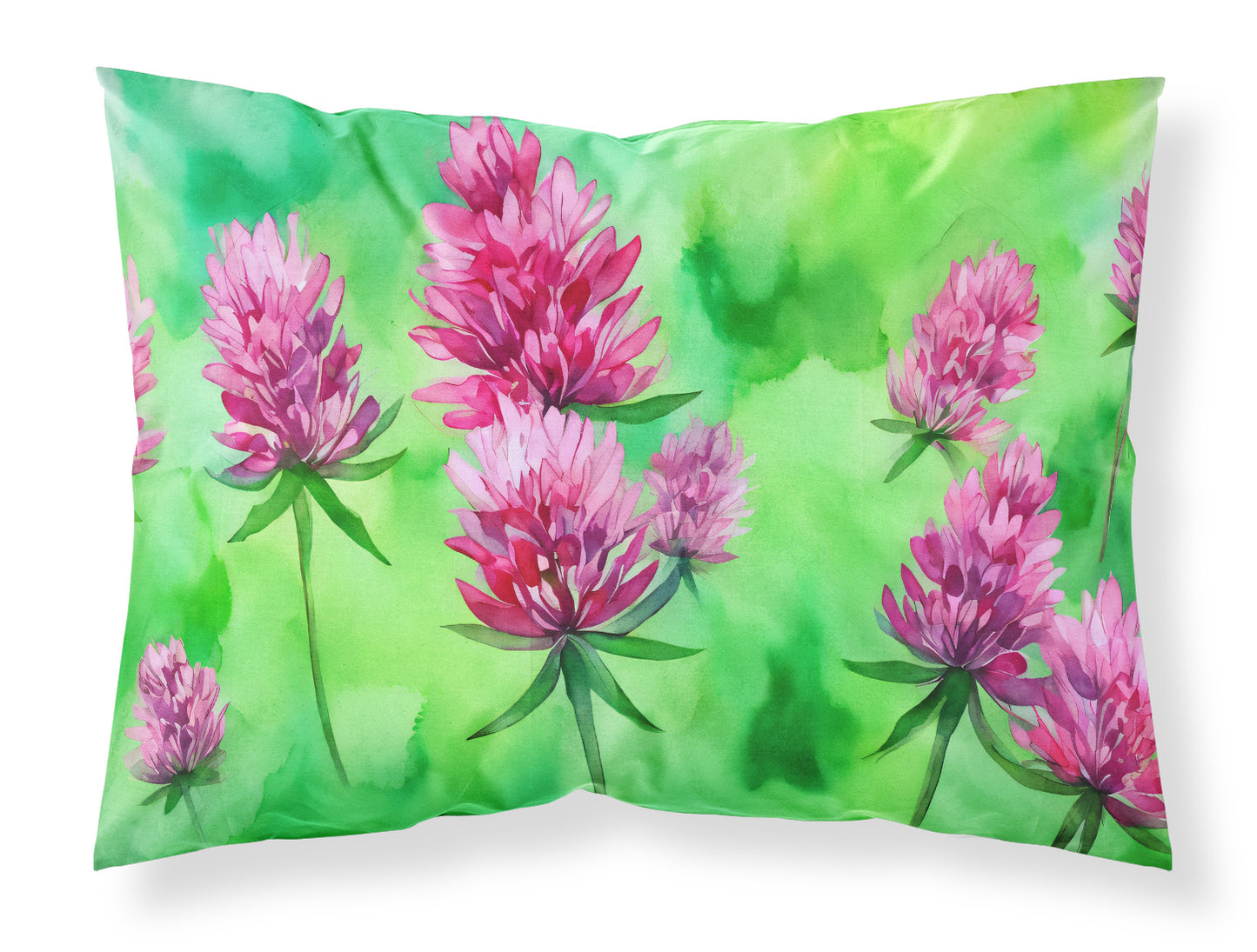 Buy this Vermont Red Clover in Watercolor Standard Pillowcase