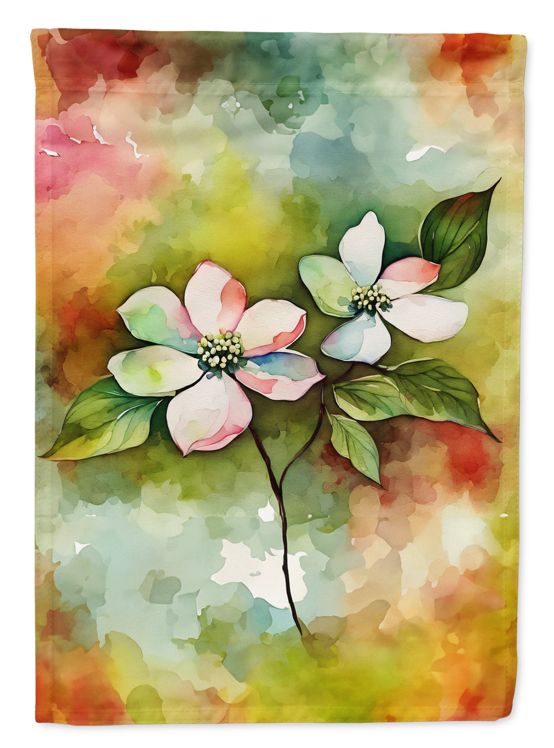 Buy this Virginia American Dogwood in Watercolor Garden Flag