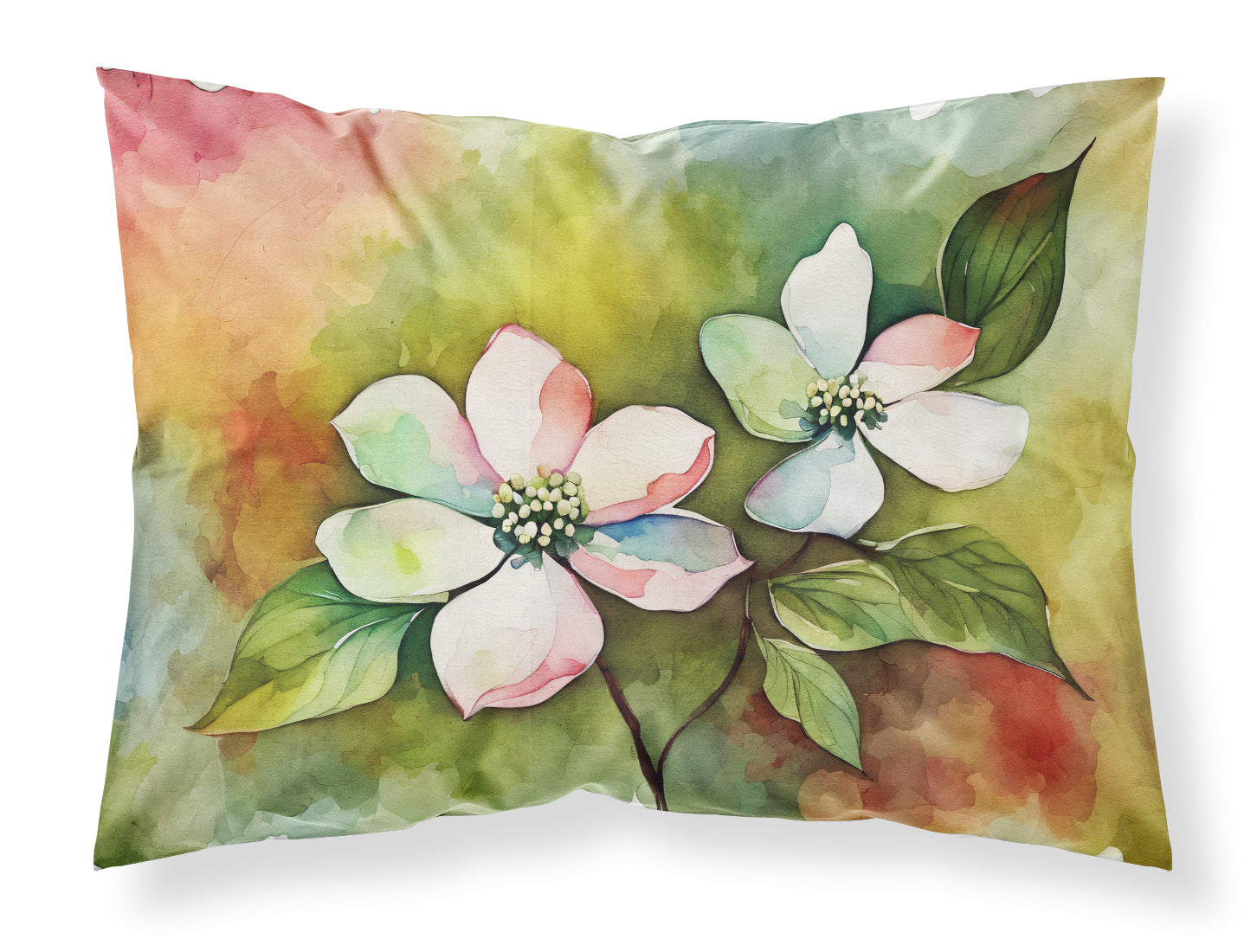 Buy this Virginia American Dogwood in Watercolor Standard Pillowcase