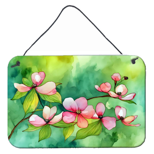 Buy this Virginia American Dogwood in Watercolor Wall or Door Hanging Prints