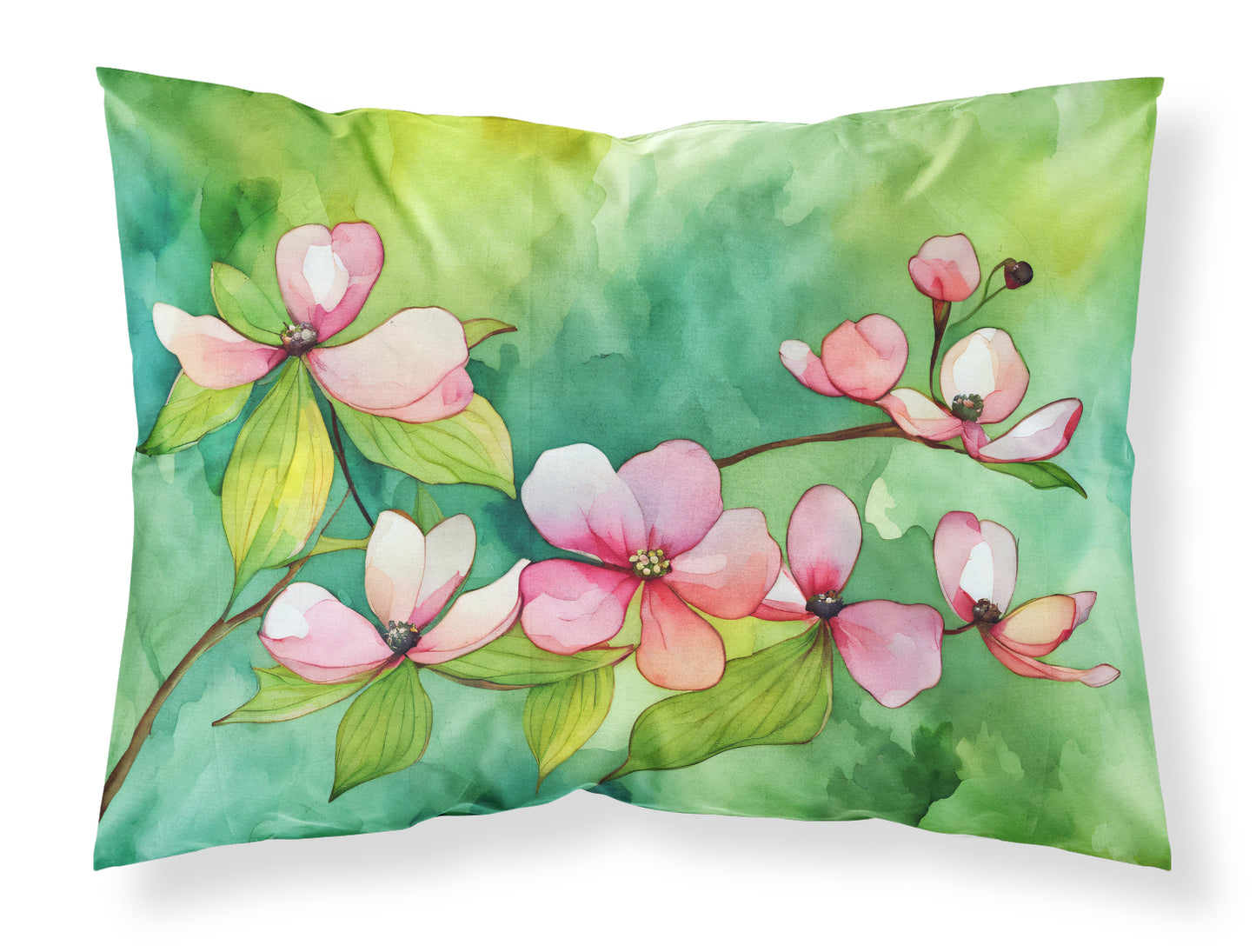 Buy this Virginia American Dogwood in Watercolor Standard Pillowcase