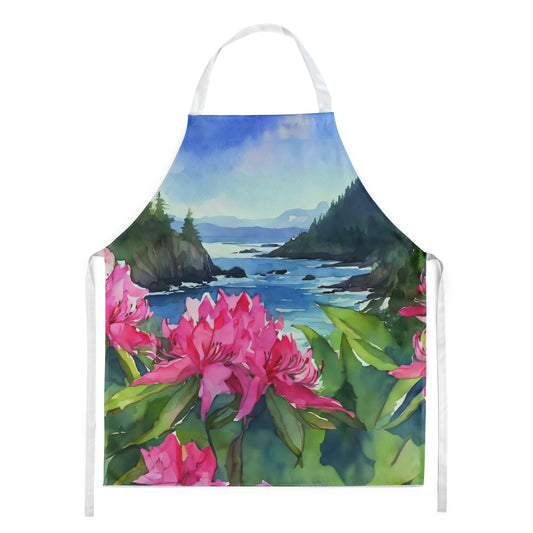 Buy this Washington Coast Rhododendrons in Watercolor Apron