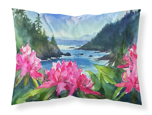 Buy this Washington Coast Rhododendrons in Watercolor Standard Pillowcase