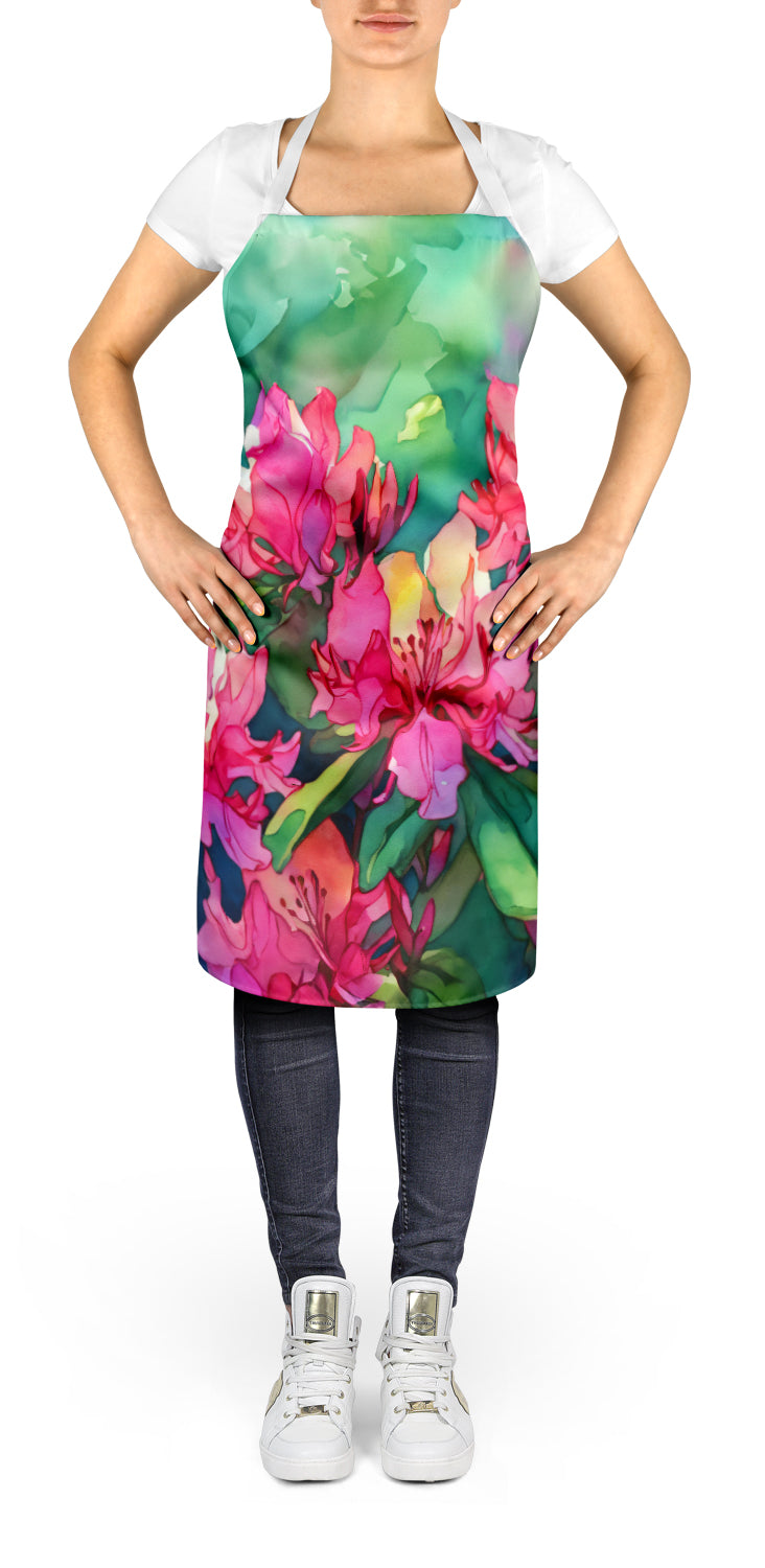 West Virginia Rhododendrons in Watercolor Apron