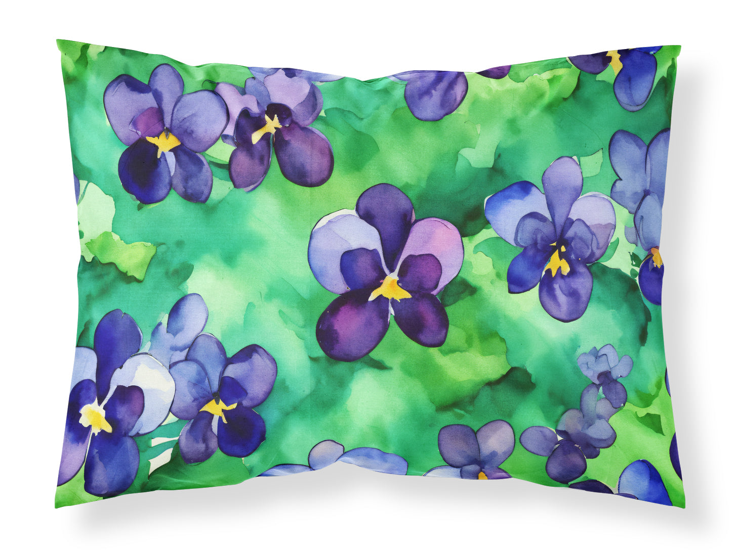 Buy this Wisconsin Wood Violets in Watercolor Standard Pillowcase