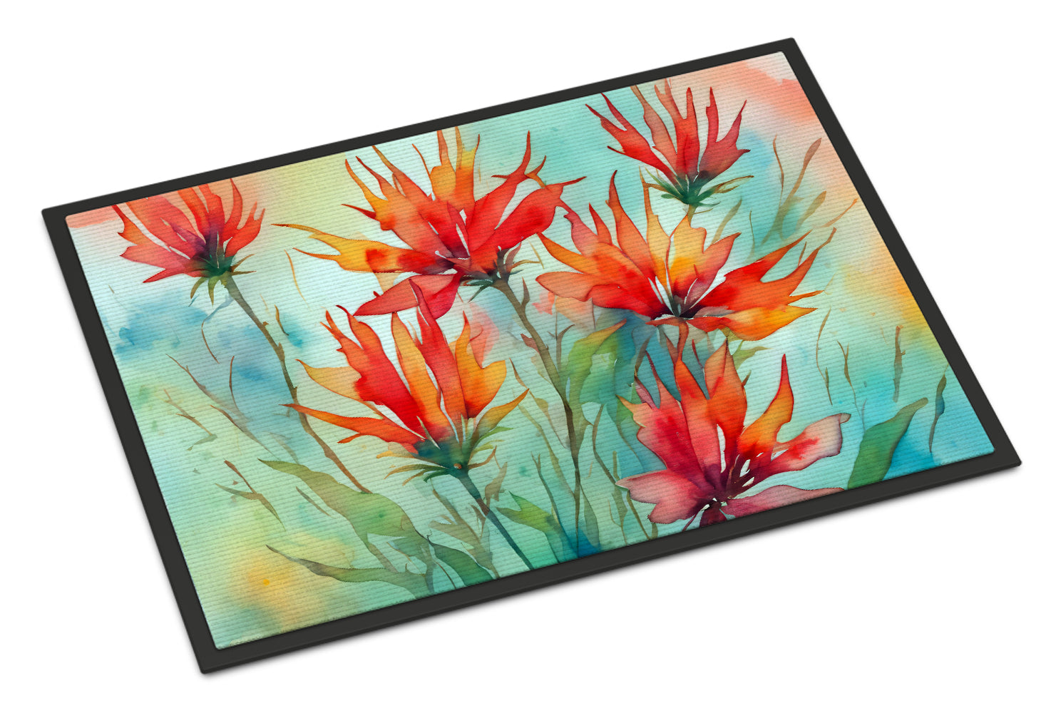 Buy this Wyoming Indian Paintbrush in Watercolor Doormat