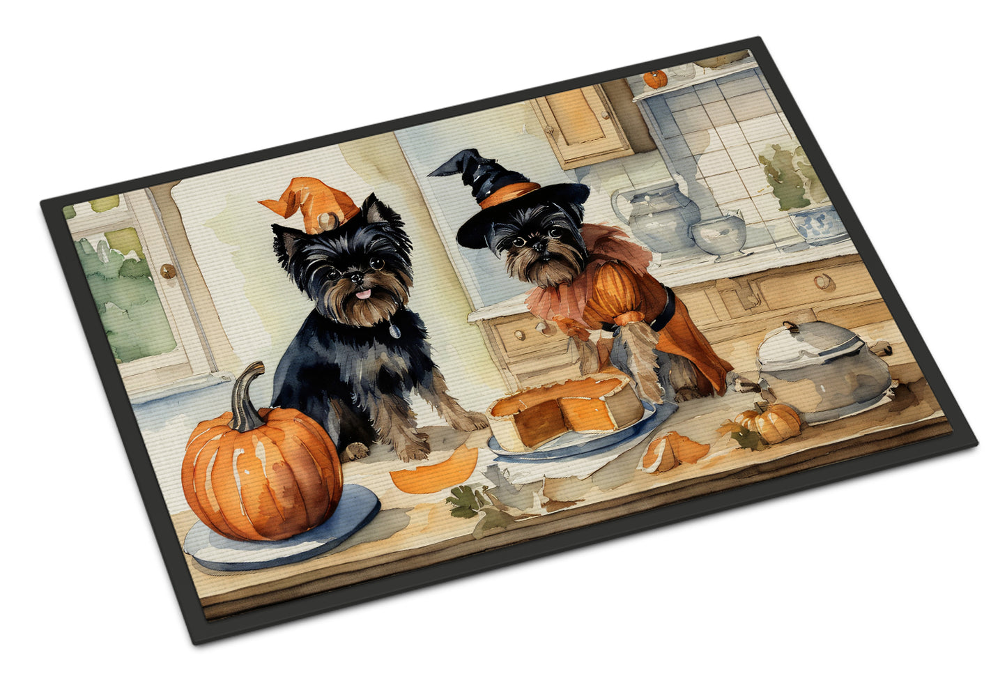 Buy this Affenpinscher Fall Kitchen Pumpkins Doormat