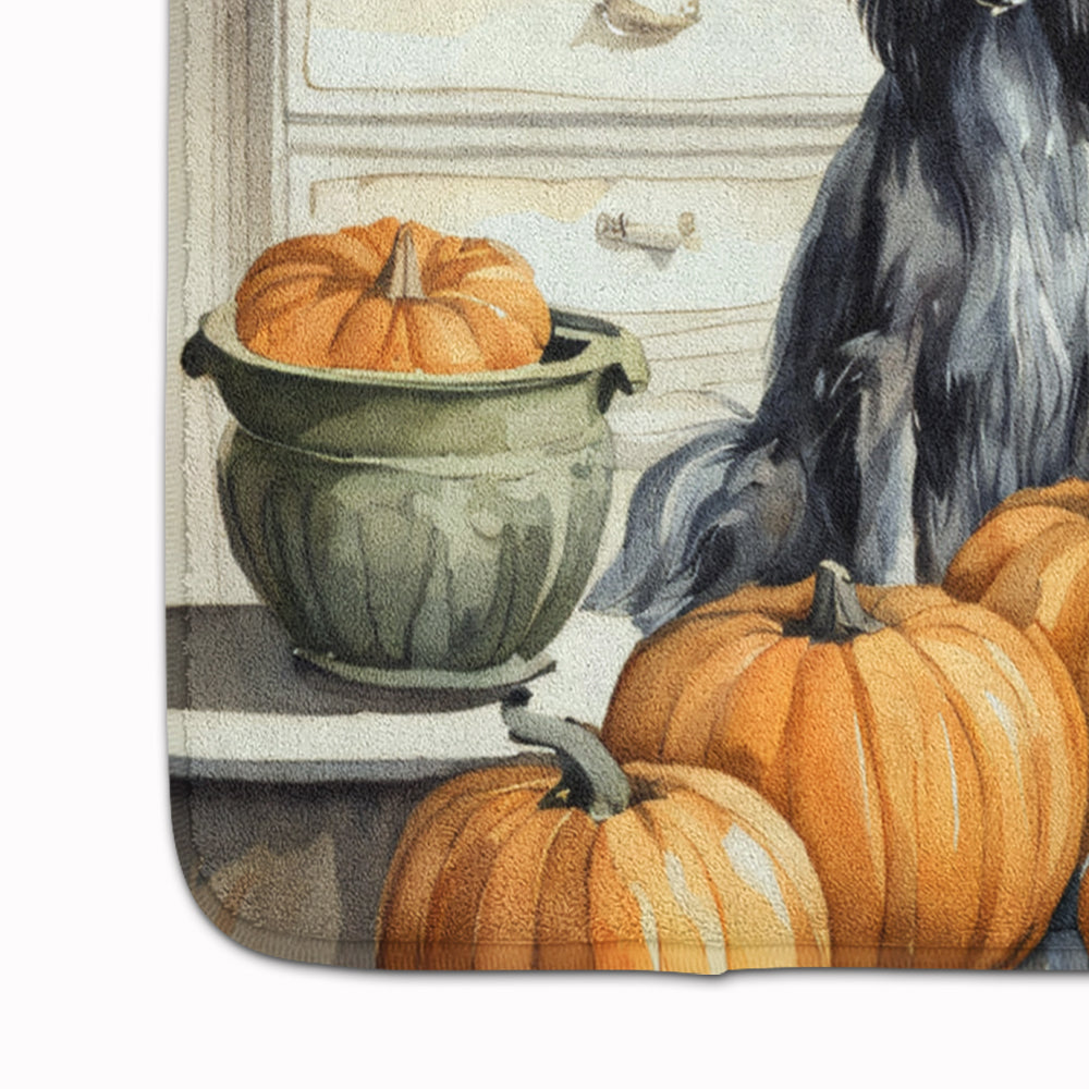 Afghan Hound Fall Kitchen Pumpkins Memory Foam Kitchen Mat