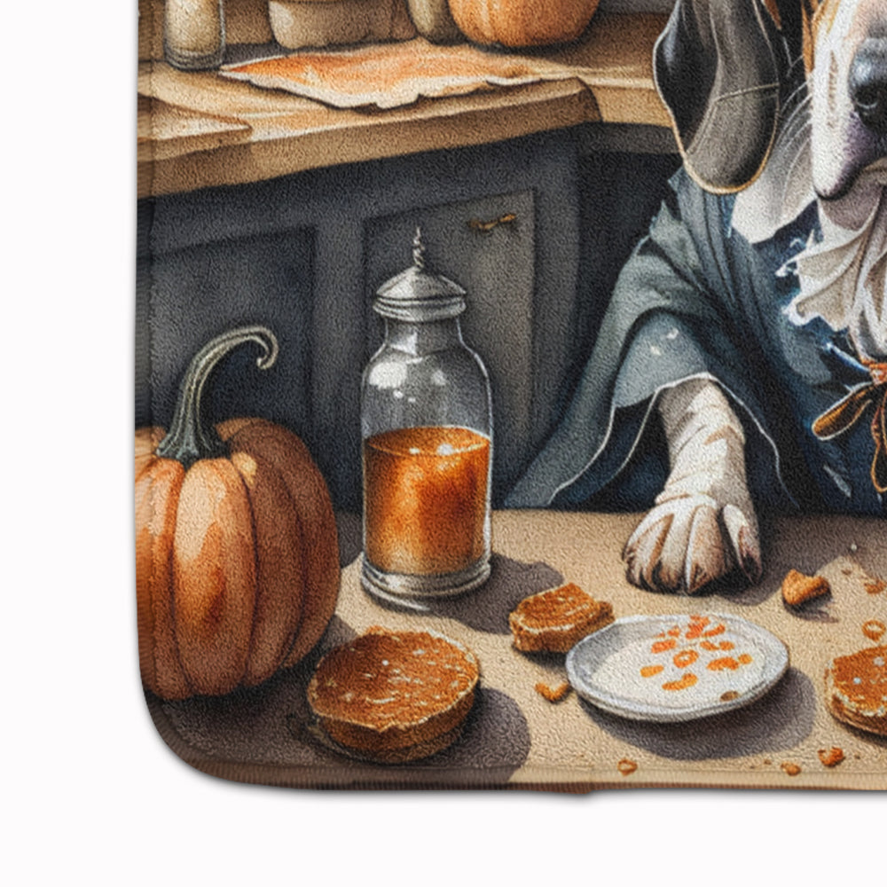 Basset Hound Fall Kitchen Pumpkins Memory Foam Kitchen Mat