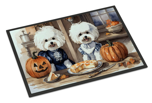 Buy this Bichon Frise Fall Kitchen Pumpkins Doormat