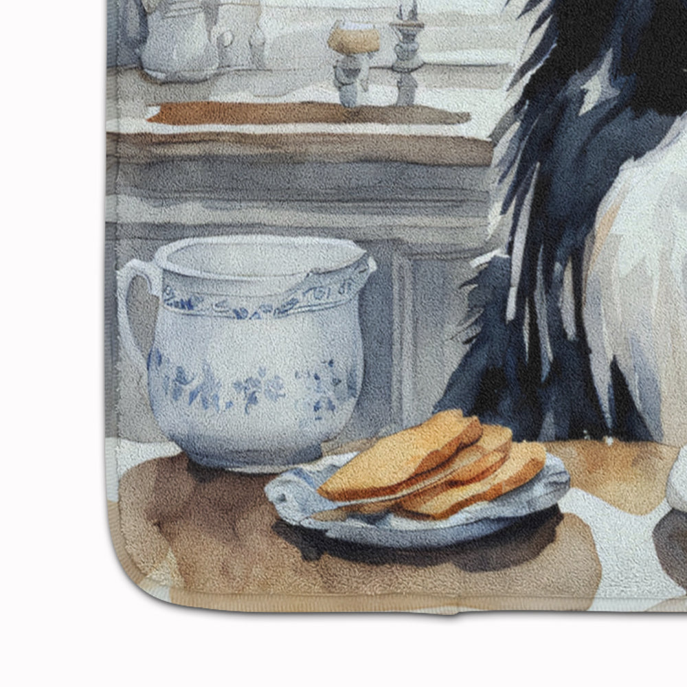 Border Collie Fall Kitchen Pumpkins Memory Foam Kitchen Mat