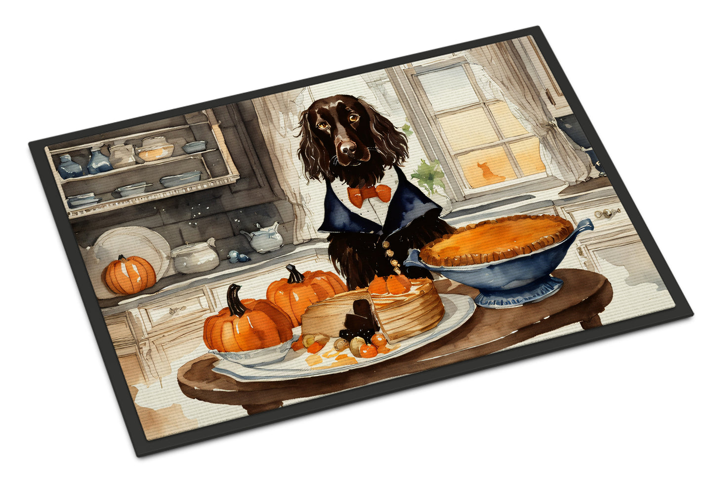 Buy this Boykin Spaniel Fall Kitchen Pumpkins Doormat