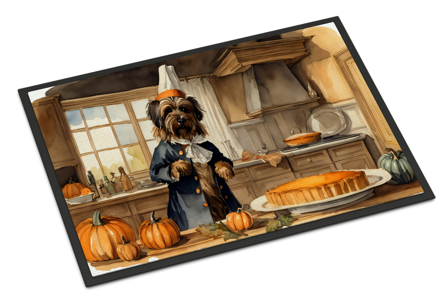 Buy this Briard Fall Kitchen Pumpkins Doormat