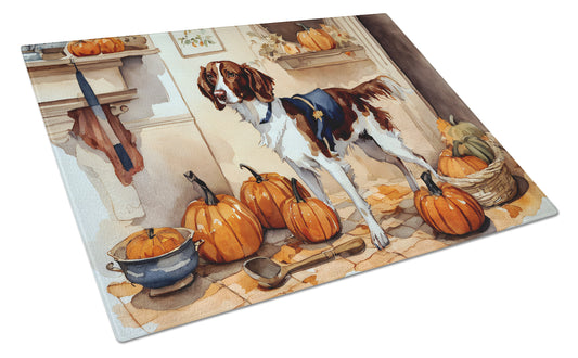 Buy this Brittany Fall Kitchen Pumpkins Glass Cutting Board