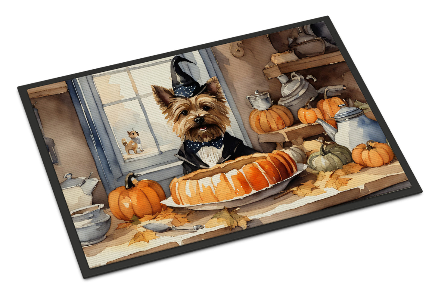 Buy this Cairn Terrier Fall Kitchen Pumpkins Doormat