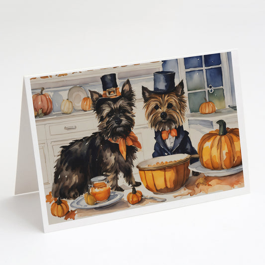 Buy this Cairn Terrier Fall Kitchen Pumpkins Greeting Cards Pack of 8