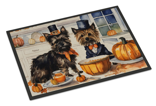 Buy this Cairn Terrier Fall Kitchen Pumpkins Doormat