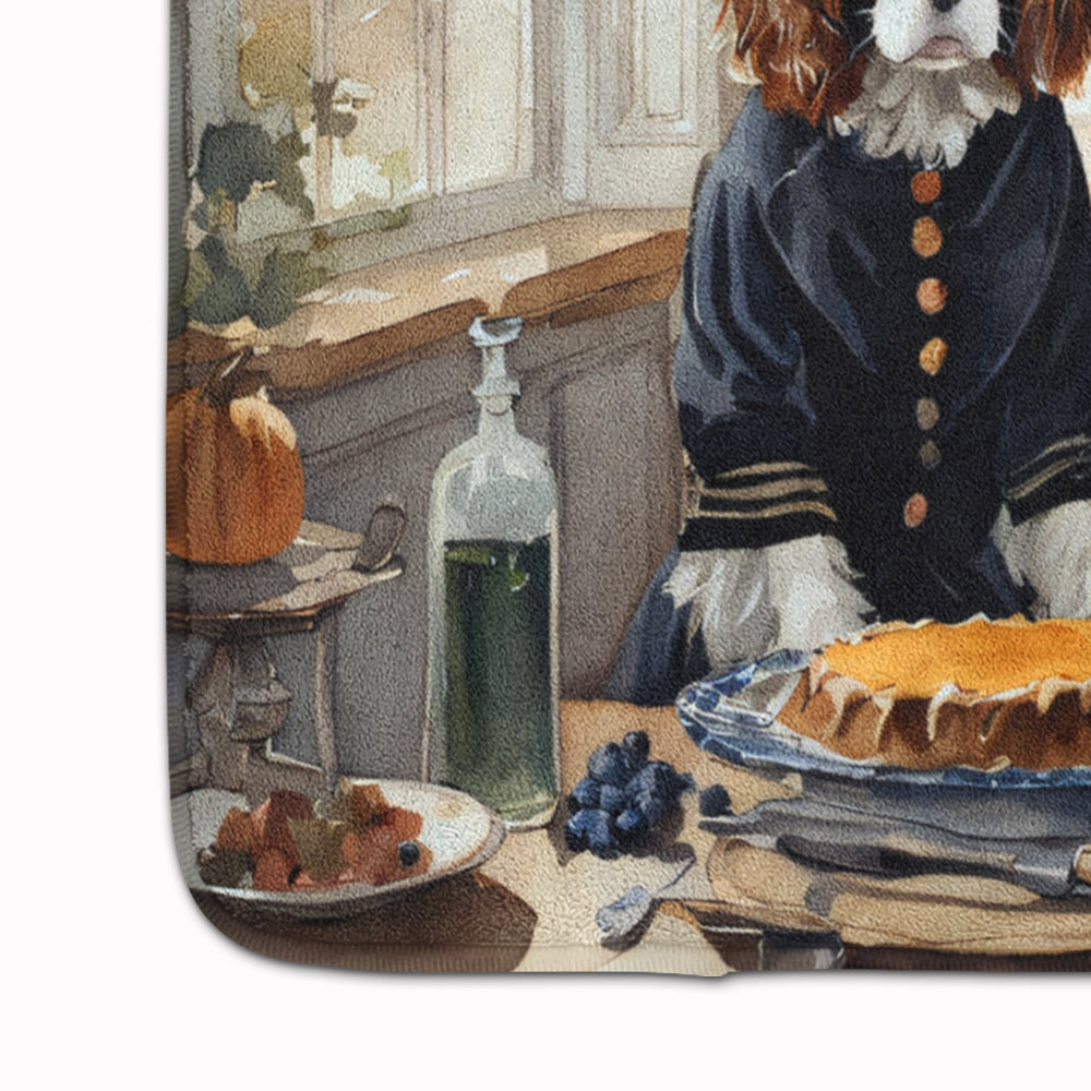 Cavalier Spaniel Fall Kitchen Pumpkins Memory Foam Kitchen Mat