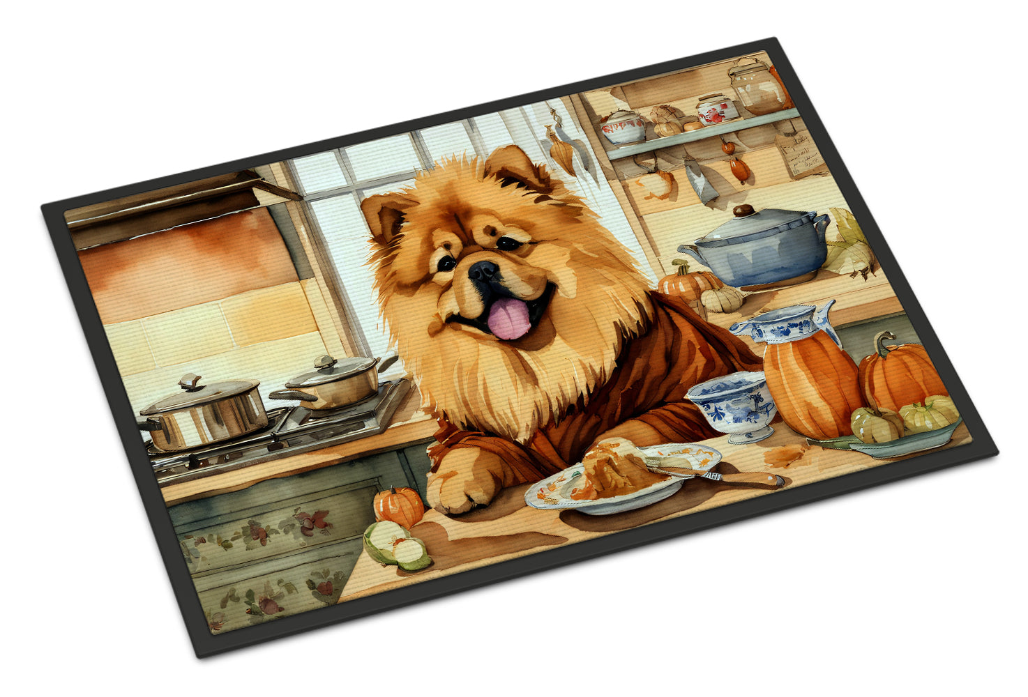 Buy this Chow Chow Fall Kitchen Pumpkins Doormat