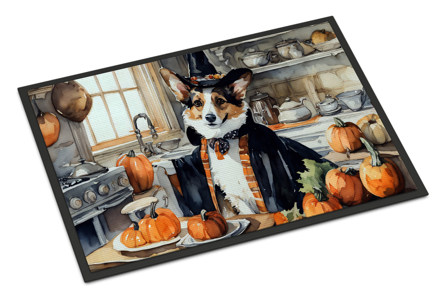 Buy this Corgi Fall Kitchen Pumpkins Doormat