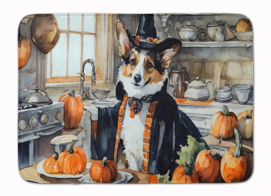 Buy this Corgi Fall Kitchen Pumpkins Memory Foam Kitchen Mat