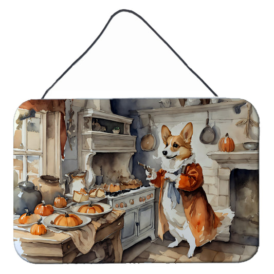 Buy this Corgi Fall Kitchen Pumpkins Wall or Door Hanging Prints