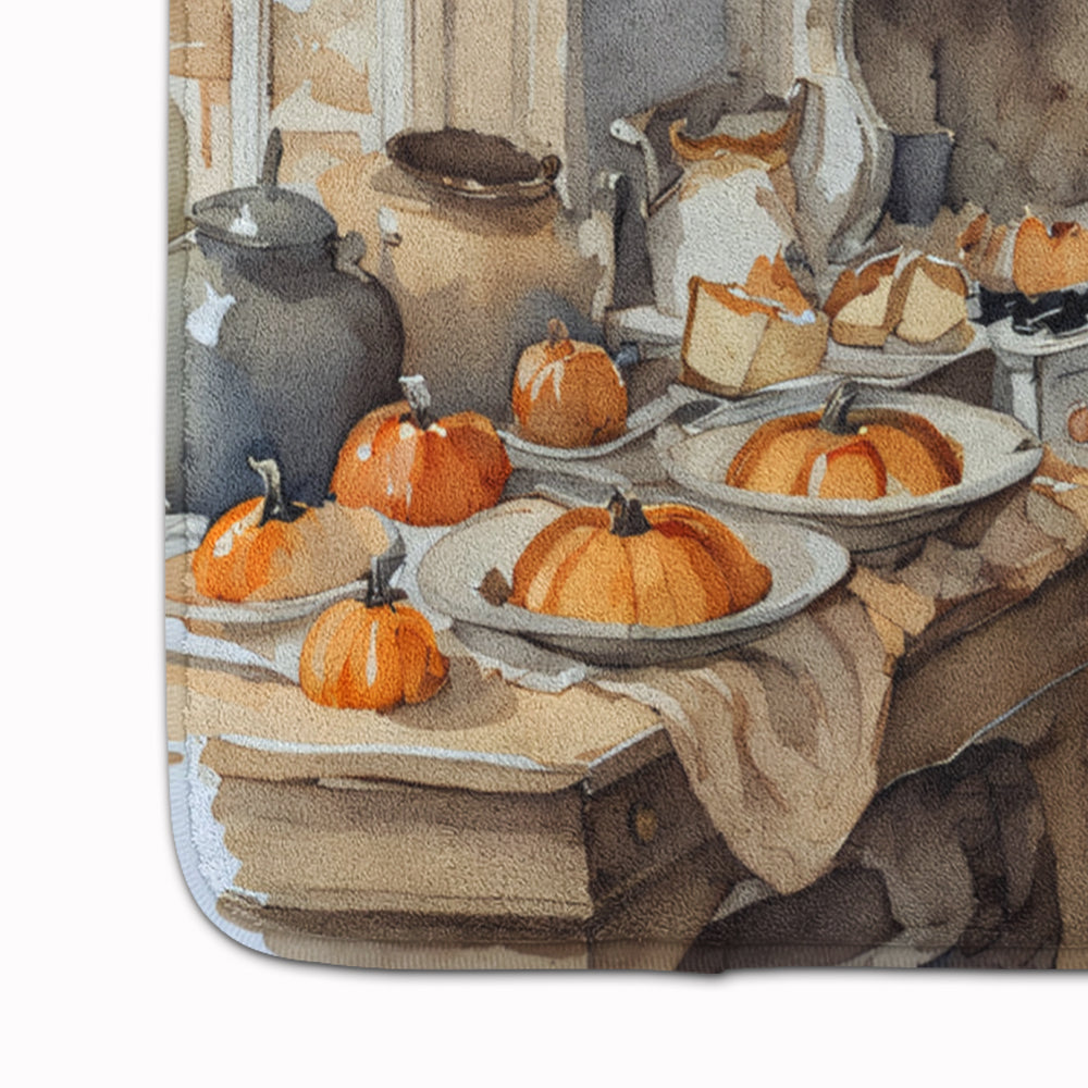 Corgi Fall Kitchen Pumpkins Memory Foam Kitchen Mat