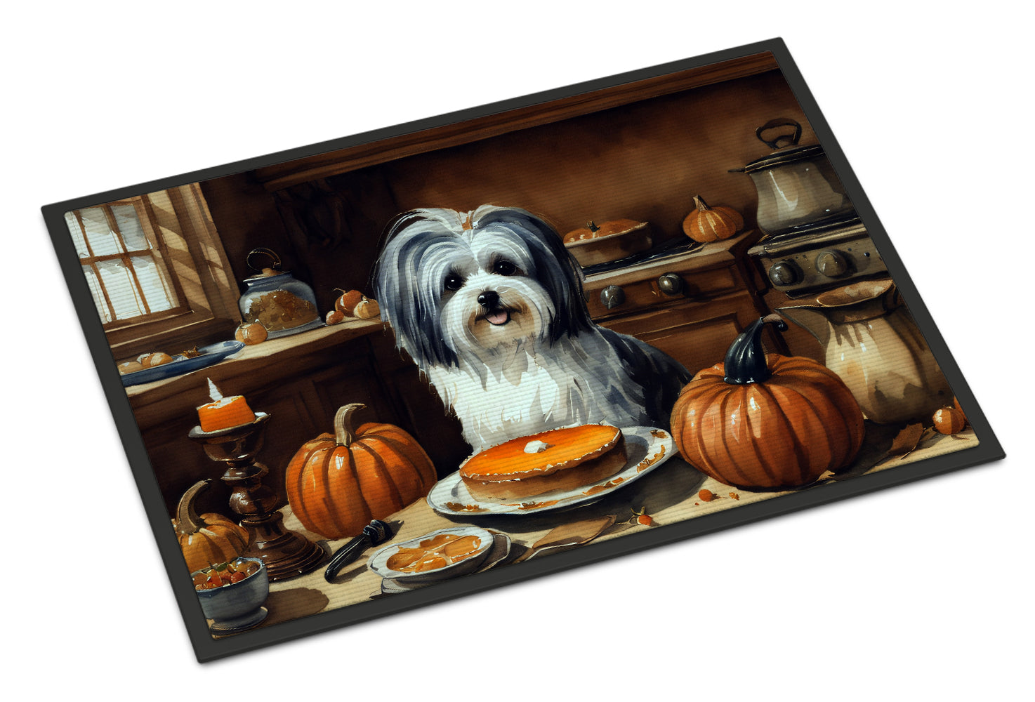 Buy this Havanese Fall Kitchen Pumpkins Doormat