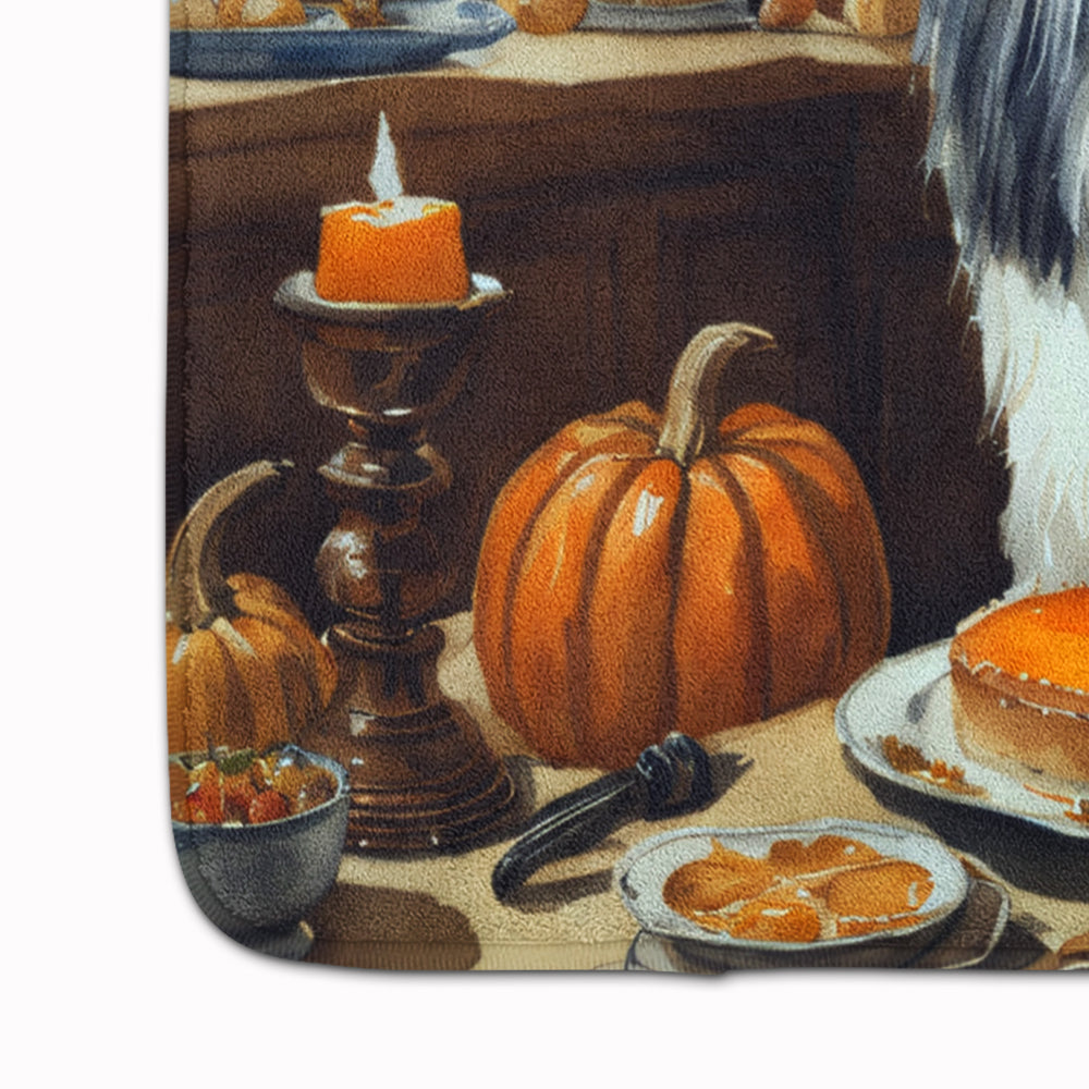 Havanese Fall Kitchen Pumpkins Memory Foam Kitchen Mat