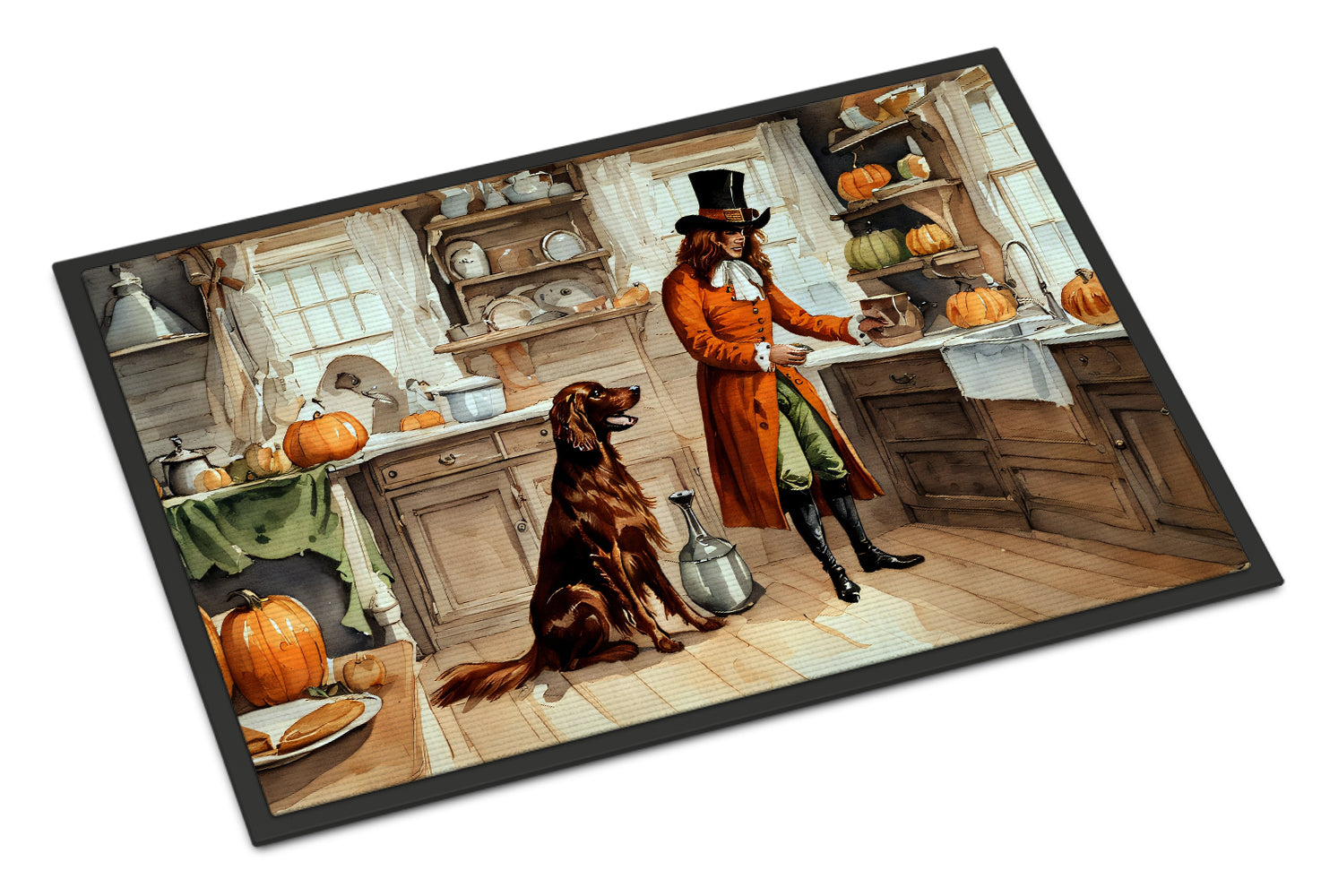 Buy this Irish Setter Fall Kitchen Pumpkins Doormat