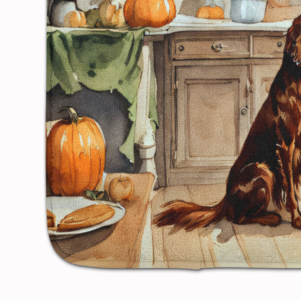 Irish Setter Fall Kitchen Pumpkins Memory Foam Kitchen Mat