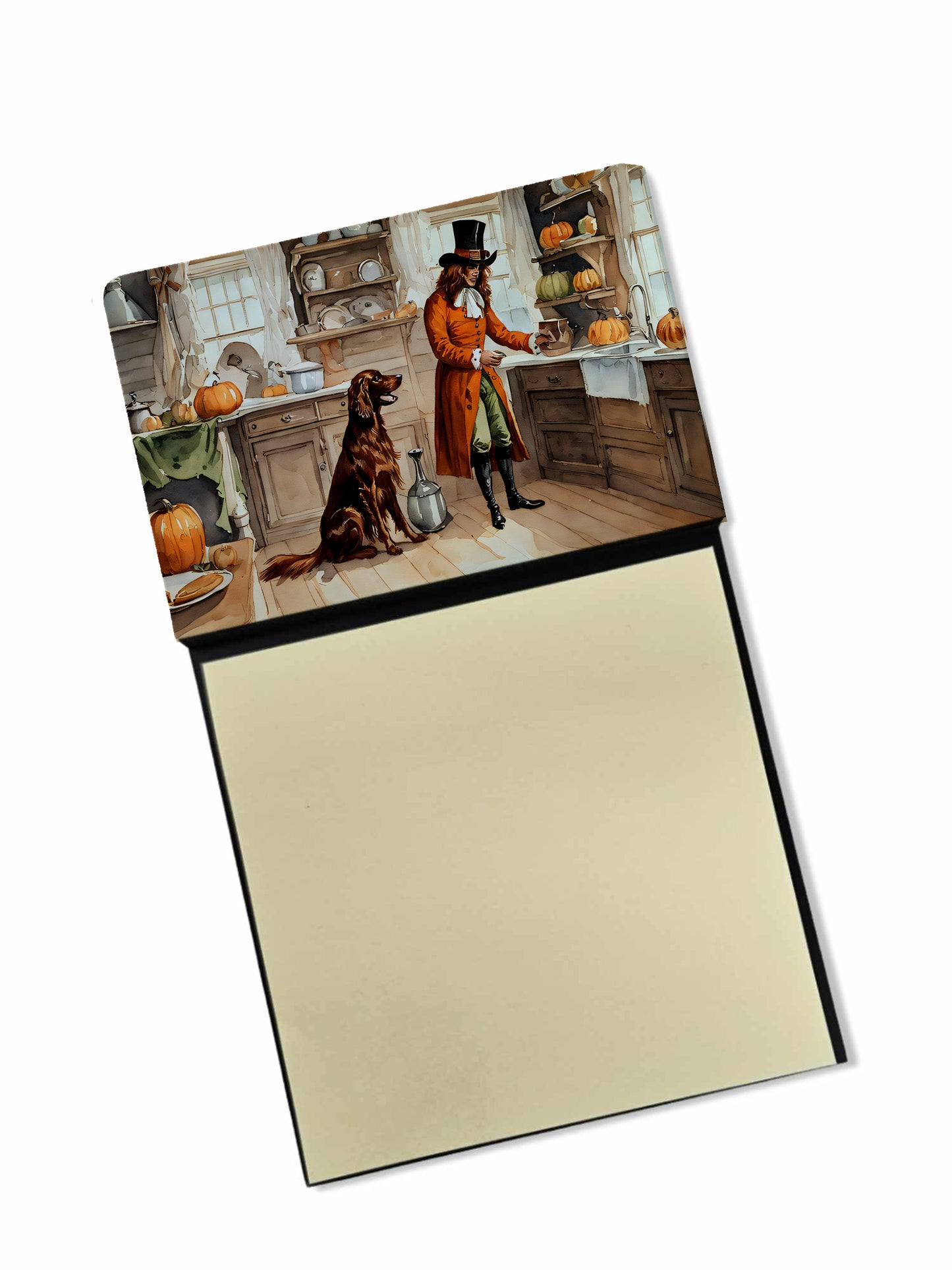 Buy this Irish Setter Fall Kitchen Pumpkins Sticky Note Holder